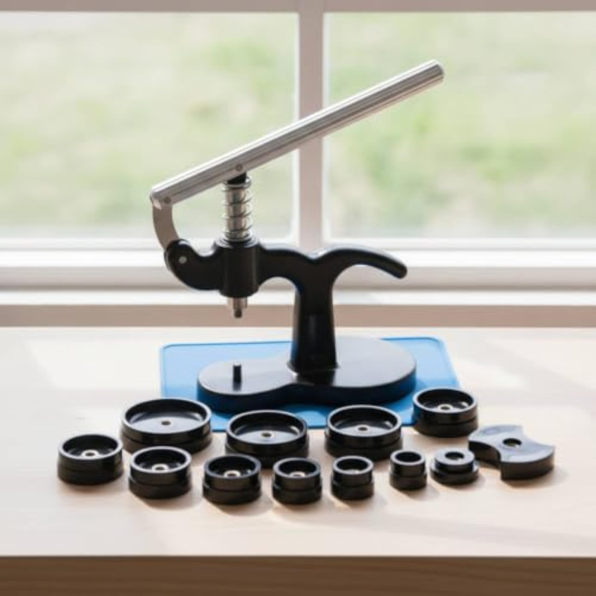 Manual Watch Case Press with Dies, Green Heavy Press